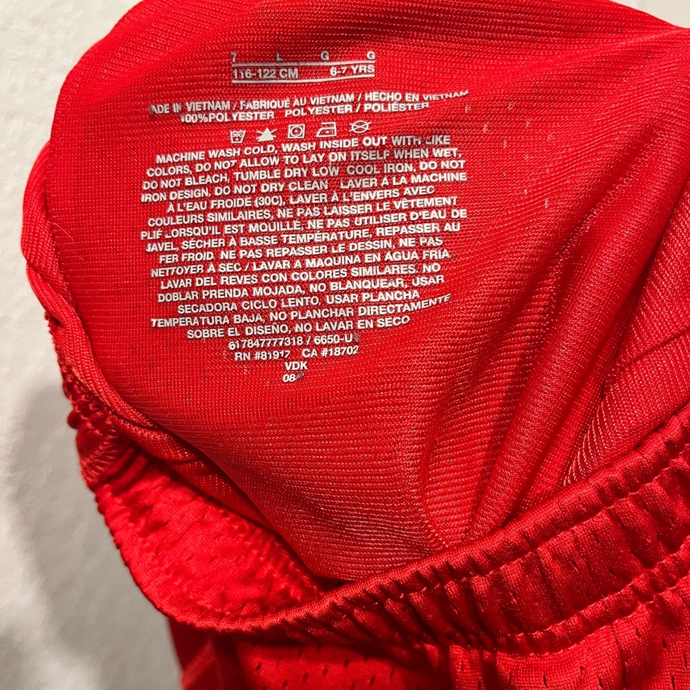 Nike Bright Red Sports Shorts - Picture 5 of 5